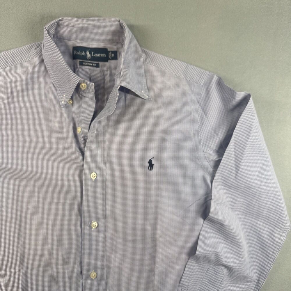 Polo Ralph Lauren Button Down Shirt Men sz S Purple custom Fit Easy care